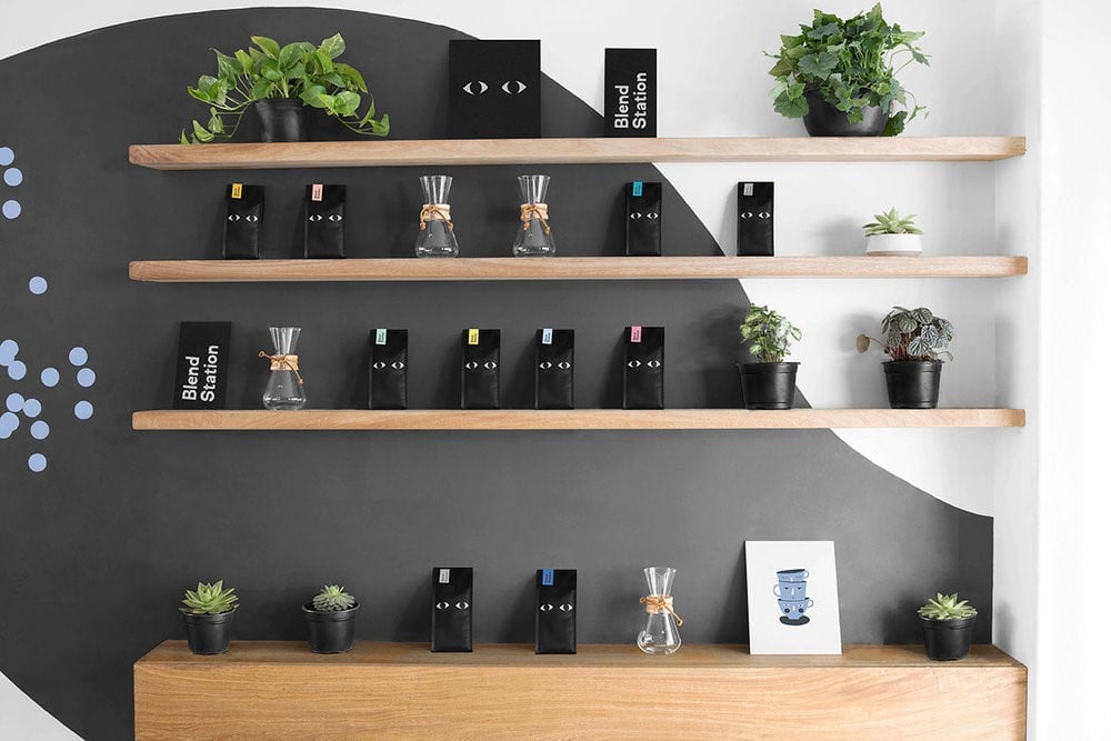 Blend Station Coffee Store Branding best coffee packaging