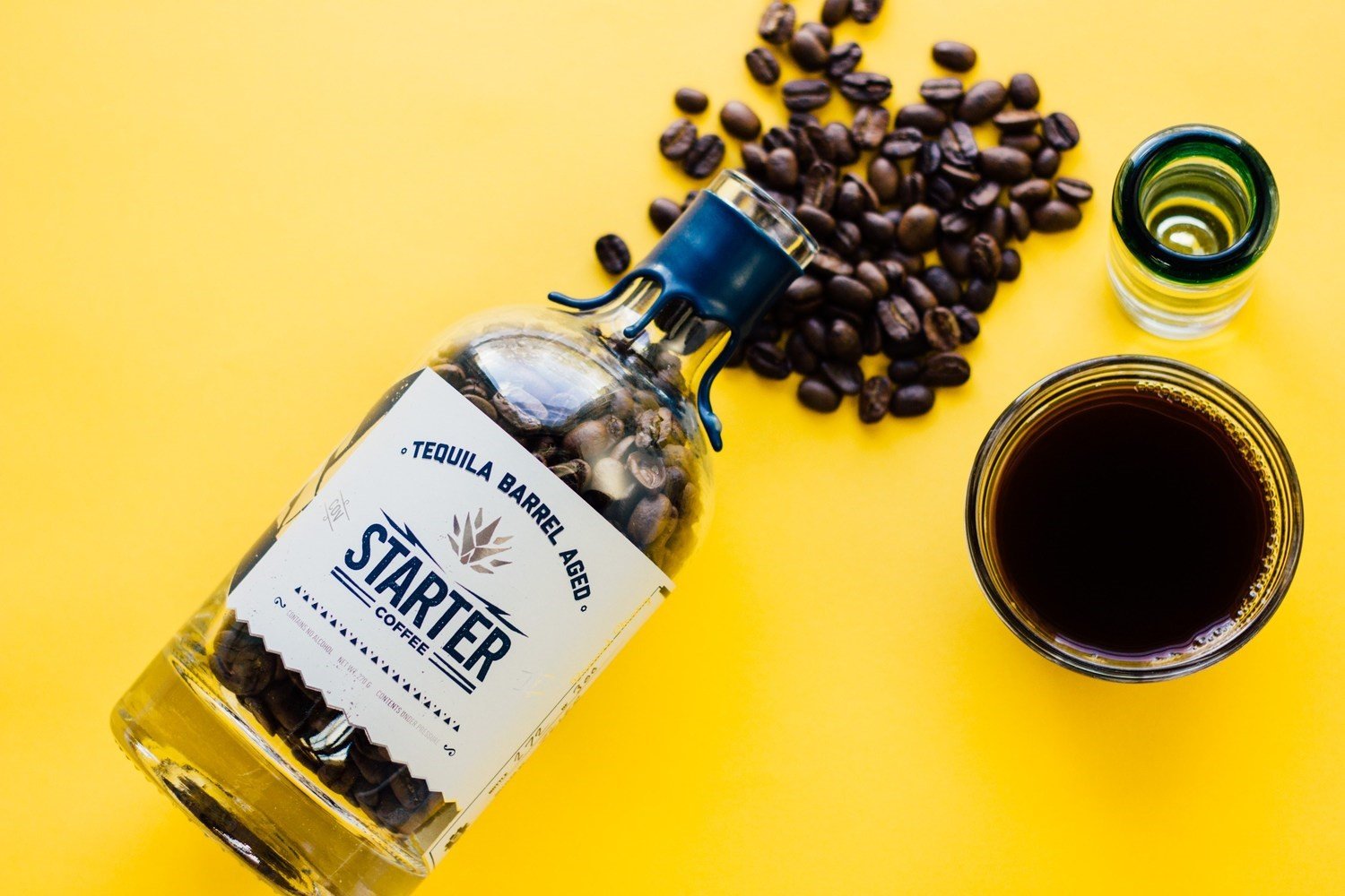 Starter Coffee Bottle Packaging Design coffee packaging