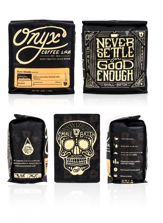 Onyx Coffee Lab Package Design great coffee bag designs