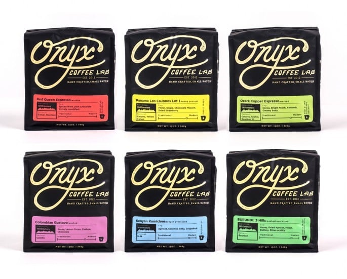 Onyx Coffee Lab Branding coffee bag design