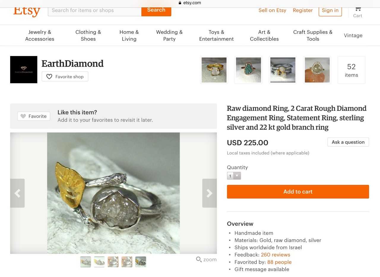 Etsy Mobile E-Commerce Website iPad e-commerce mobile websites