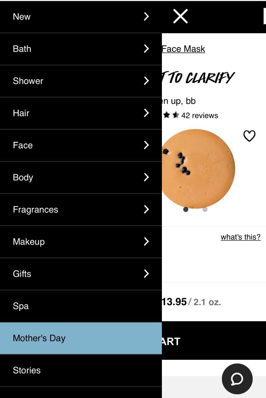 Lush E-Commerce Web Design shopping mobile online