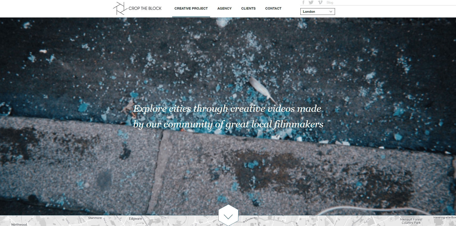 Crop The Block Simple Website Design