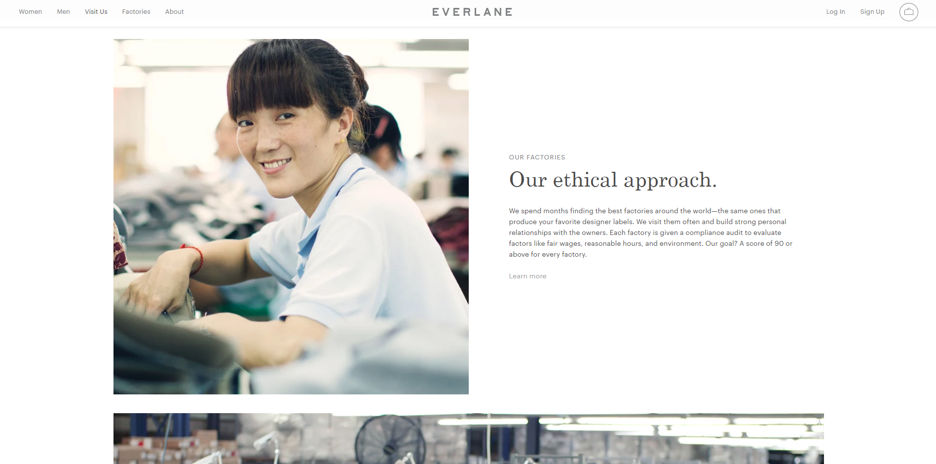 Everlane About Page