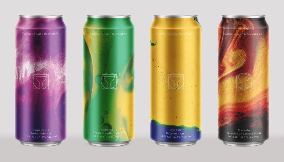 Commonwealth Beer Packaging cool beer logo