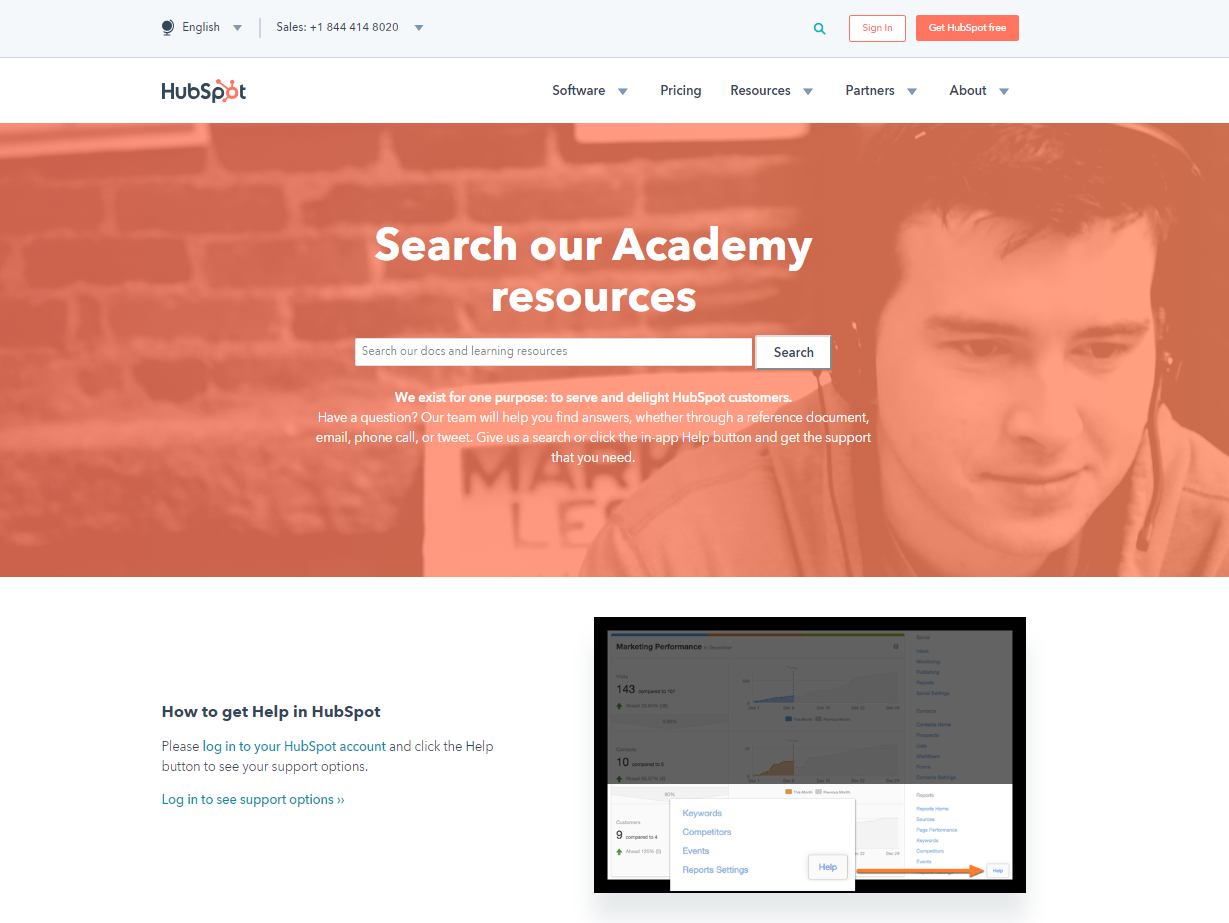 Hubspot Website Contact Us Page best contact page design