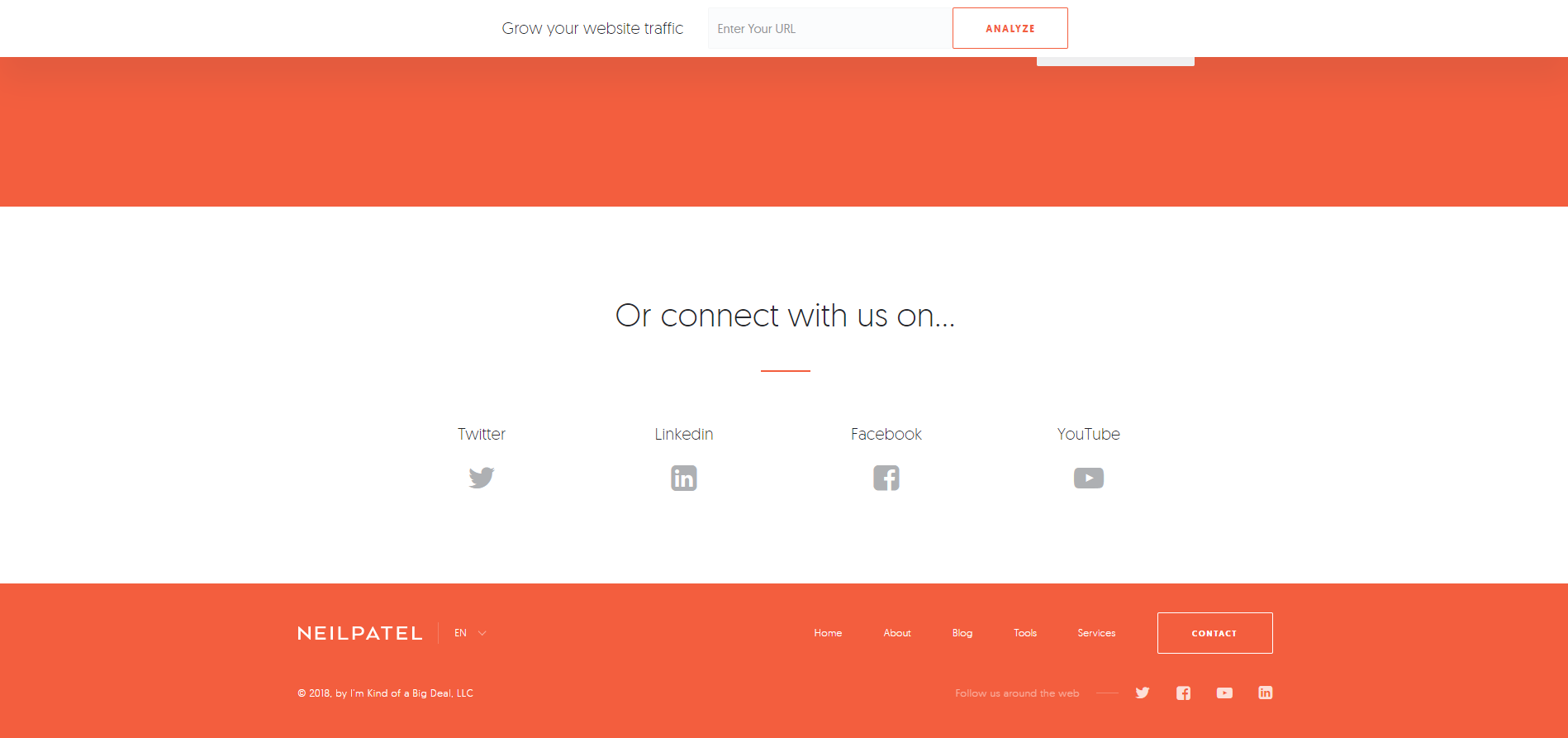 Neil Patel Contact Us Page Website Design Social Media contact us page web design