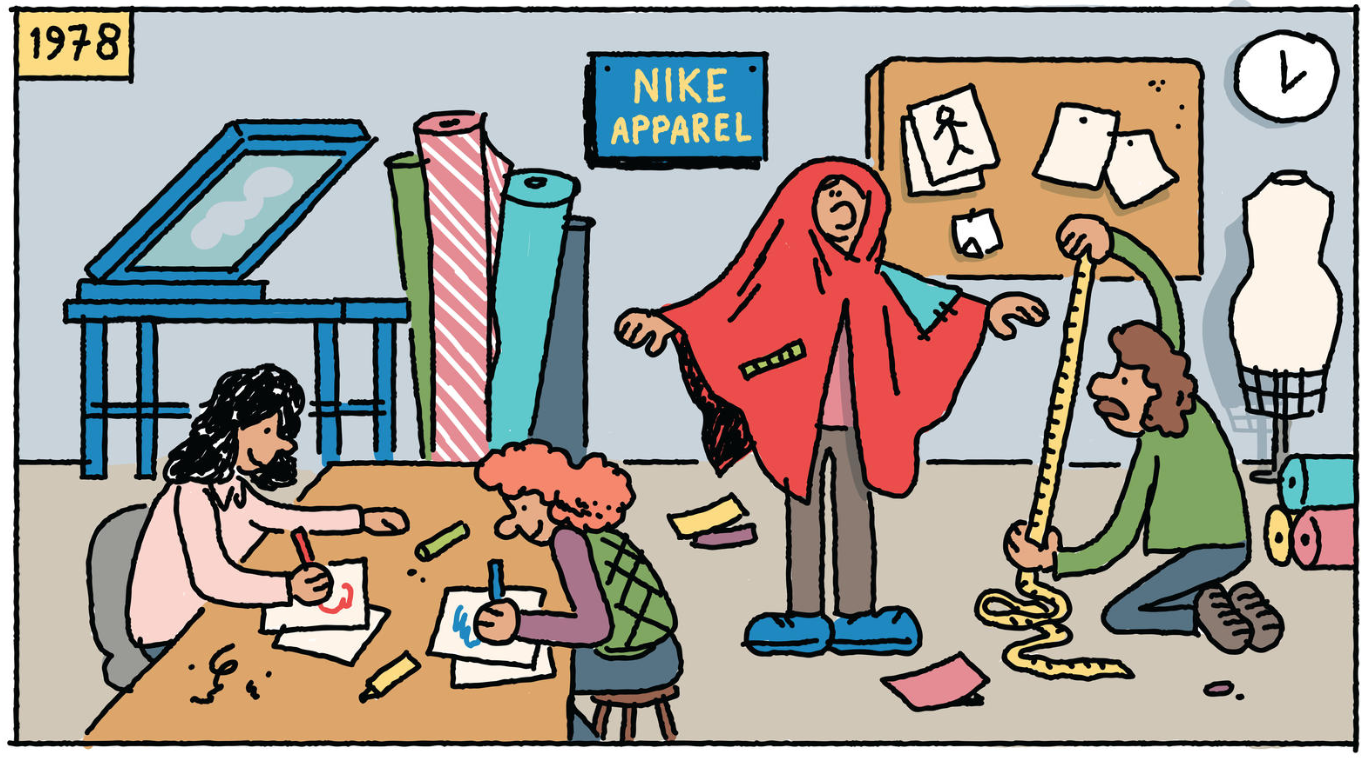 Nike Clothing Guide Comic Storytelling