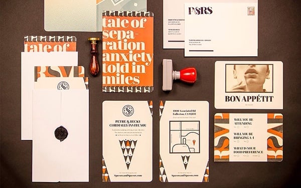 Typography Wedding Invitation Design Typography Wedding Invitation Design