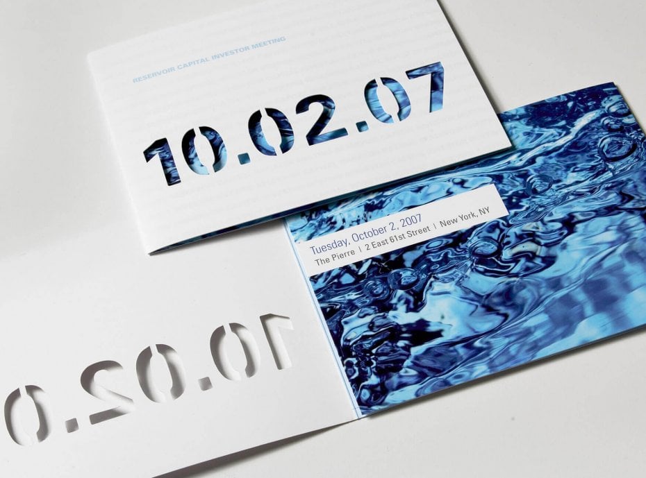 Reservoir Capital Best Stationery Design corporate stationery design