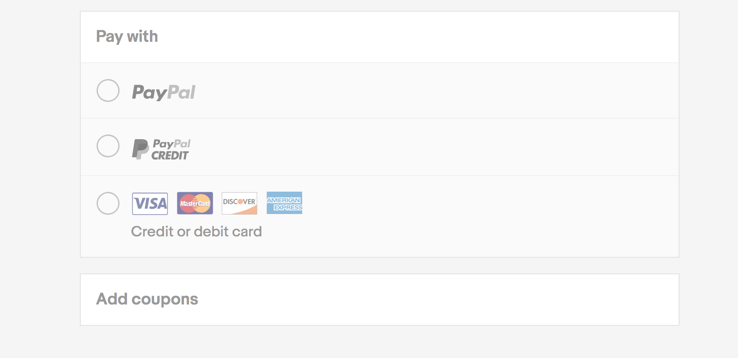 eBay E-Commerce Checkout Process eBay E-Commerce Checkout Process