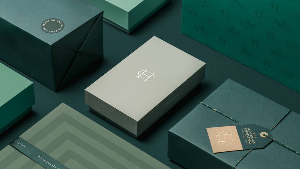 Handmade Christmas Company Holiday Chocolate Package Design Holiday Chocolate Package Design