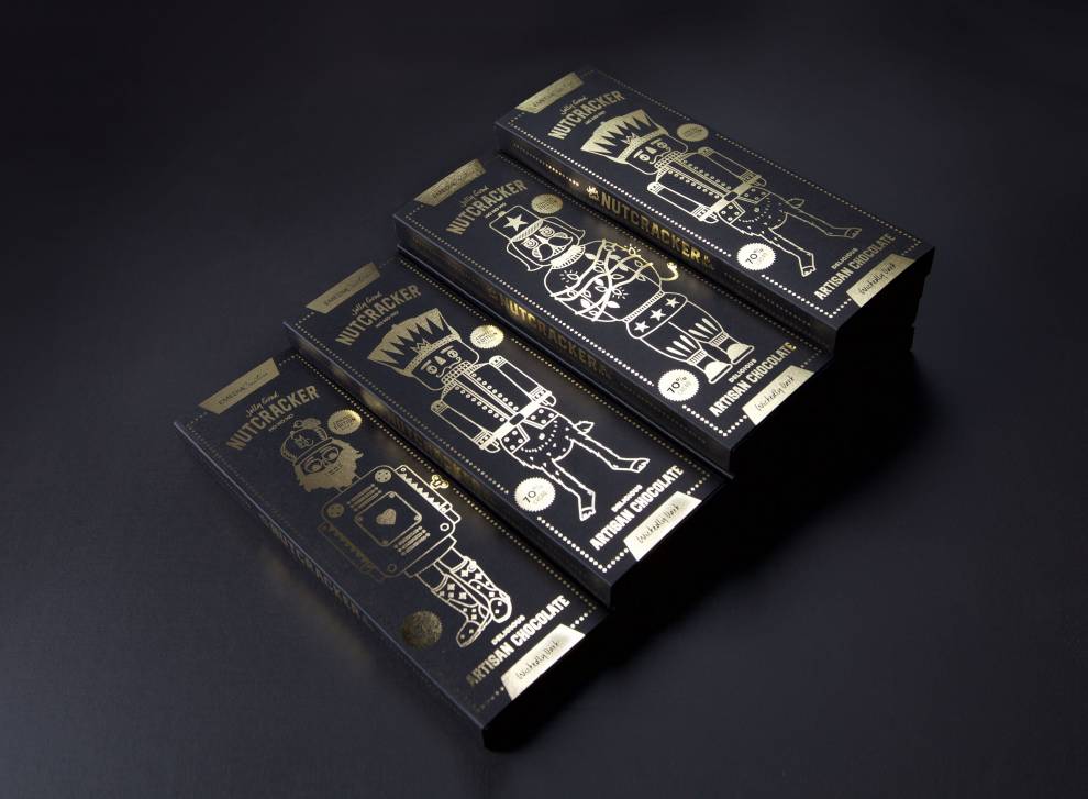 Nutcracker Chocolate Package Design Monochromatic Chocolate Package Design