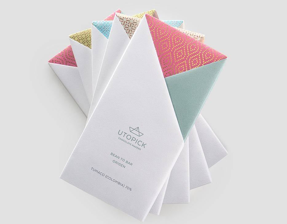 Utopick Minimalist Chocolate Package Design Minimalist Chocolate Package Design