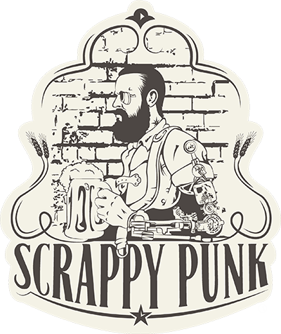 Scrappy Punk Best Beer Logo Design Scrappy Punk Logo Design
