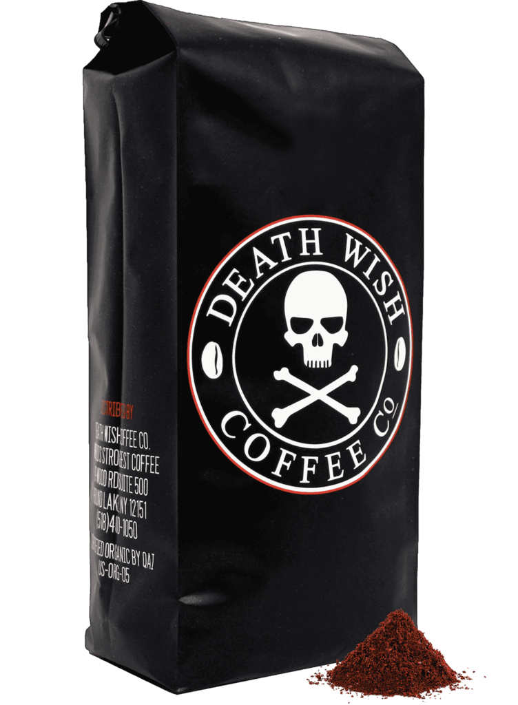 coffee brand with skull logo