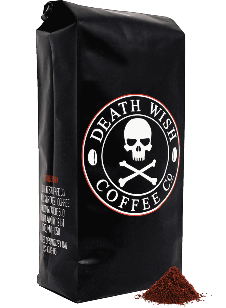 coffee brand with skull logo