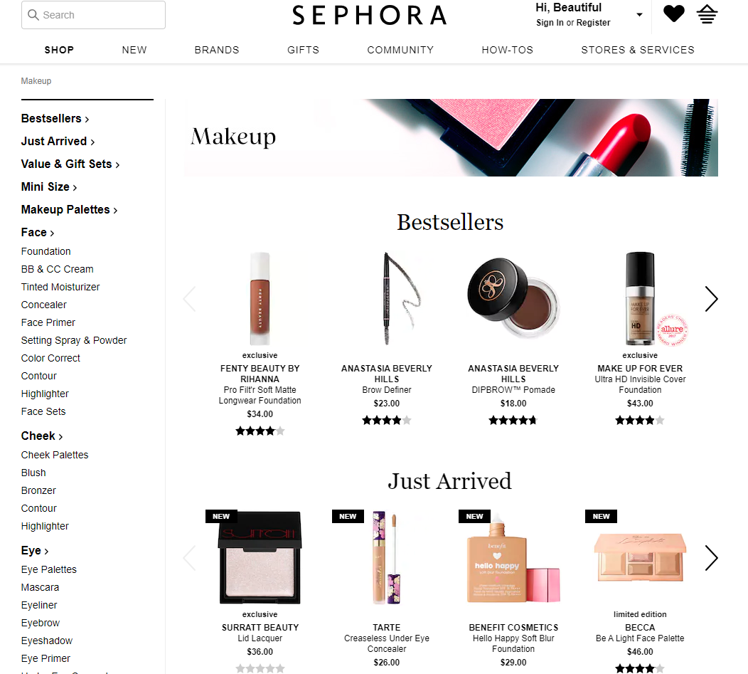 beauty product review websites