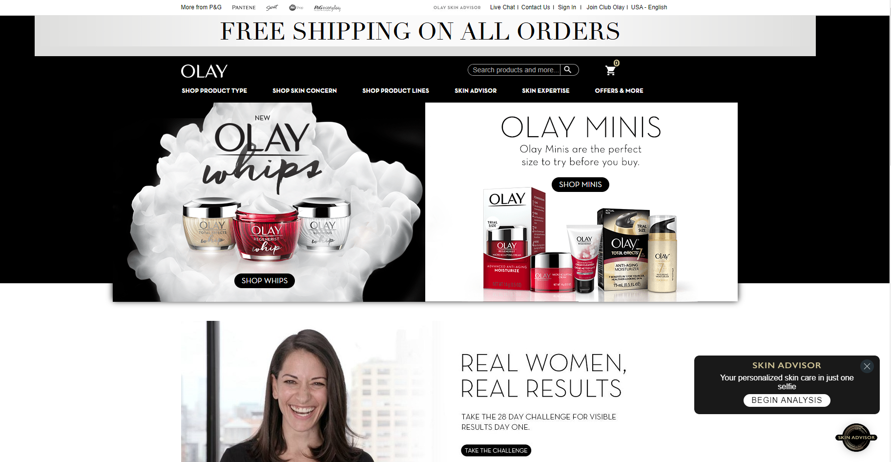 Olay Beauty Website