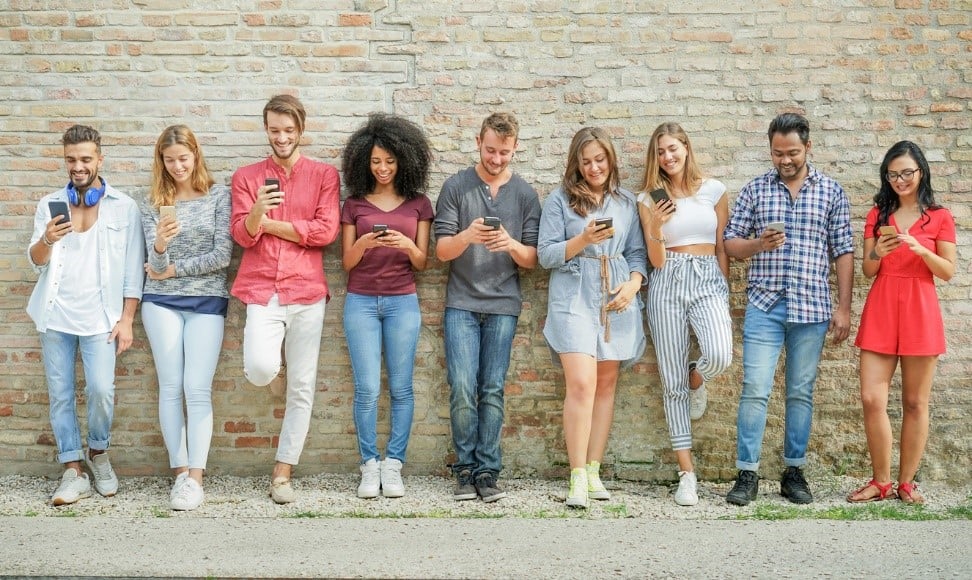 Diverse Millennials Social Media eCommerce Purchases