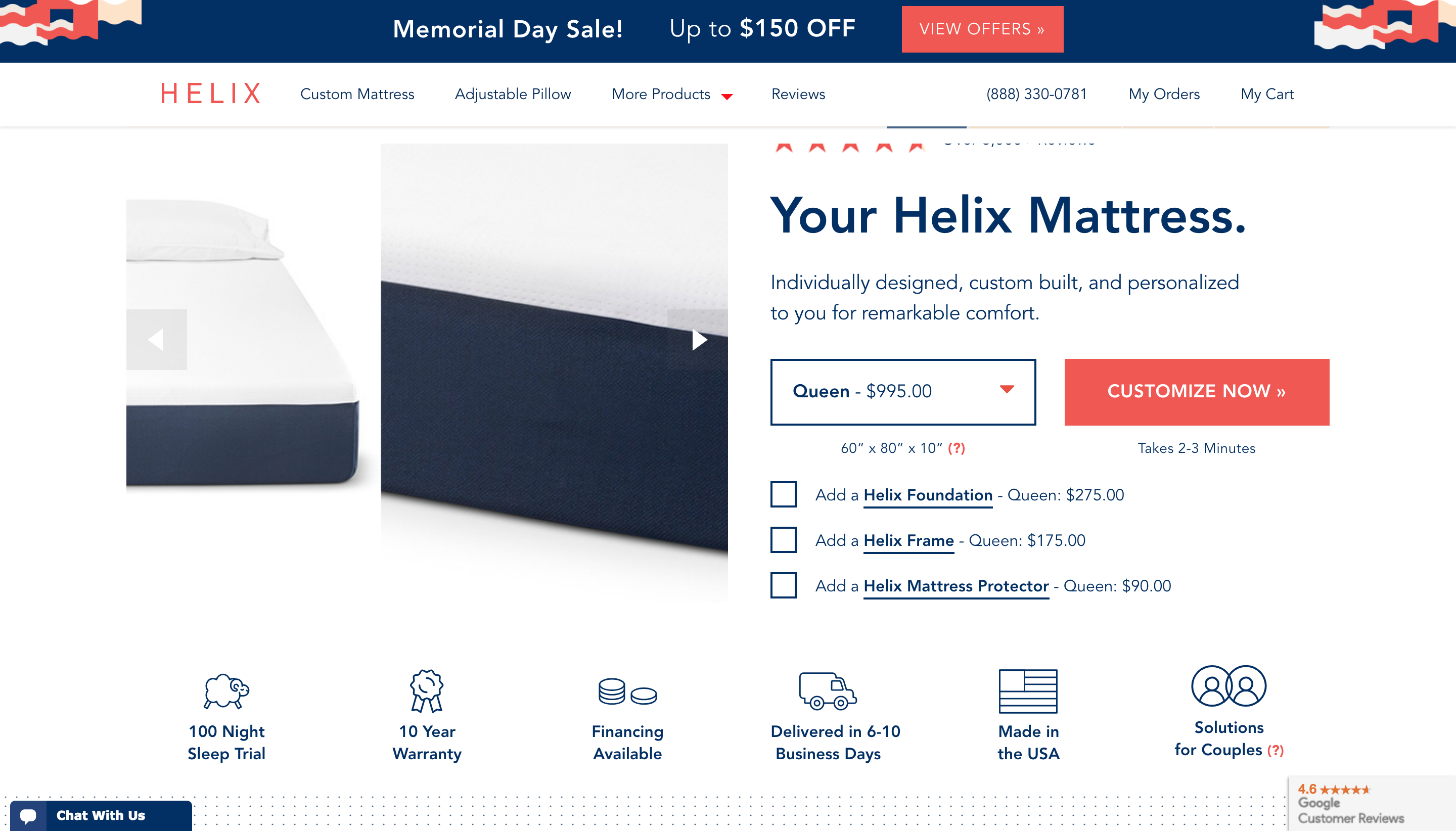 Helix Startup Website Design