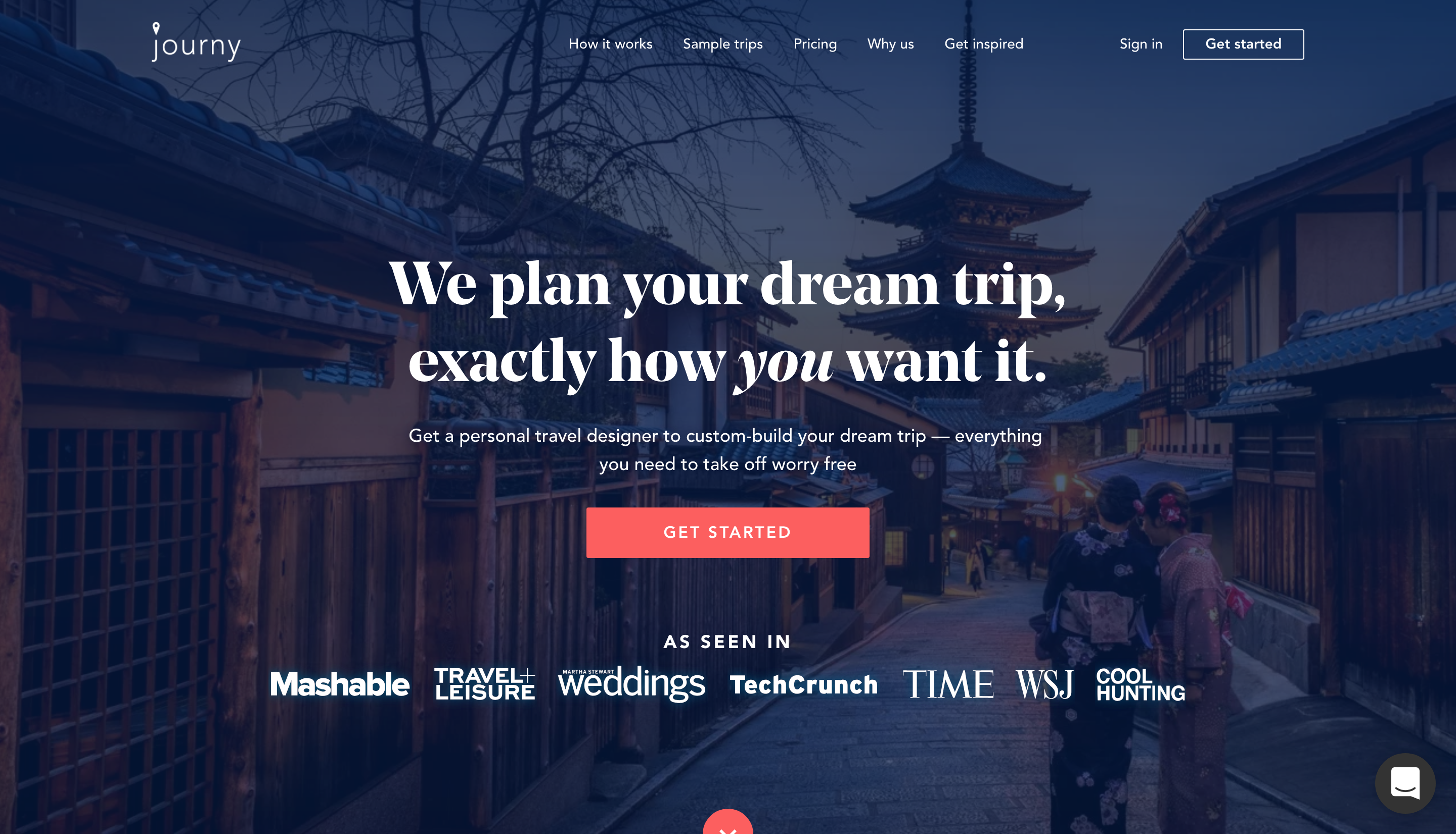 Journy Startup Website Design