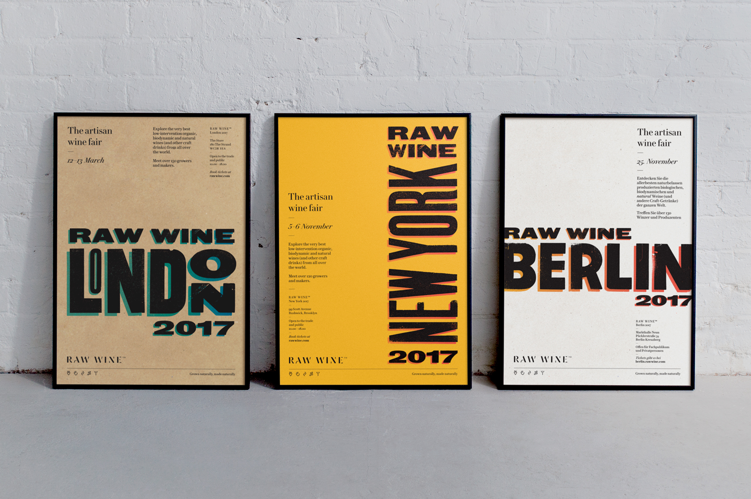 Raw Wine Custom Poster Designs