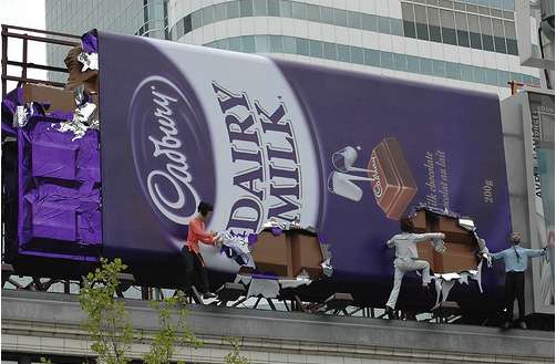 Quảng cáo trên biển quảng cáo Cadbury Quảng cáo trên biển quảng cáo Cadbury