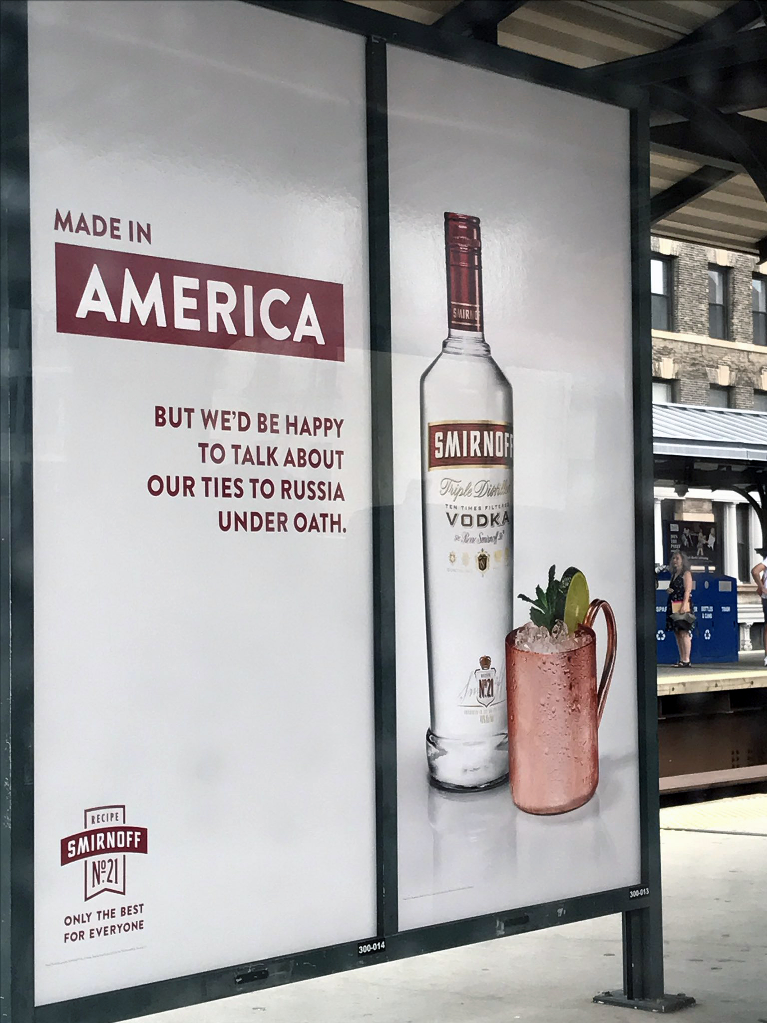source:smirnoff.comSmirnoff took a potentially polarizing political angle in this billboard advertisement.