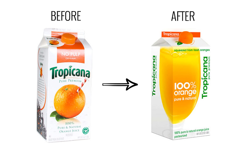 tropicana logo change - The new Tropicana logo gave the brand a modern personality, but consumers hated it.