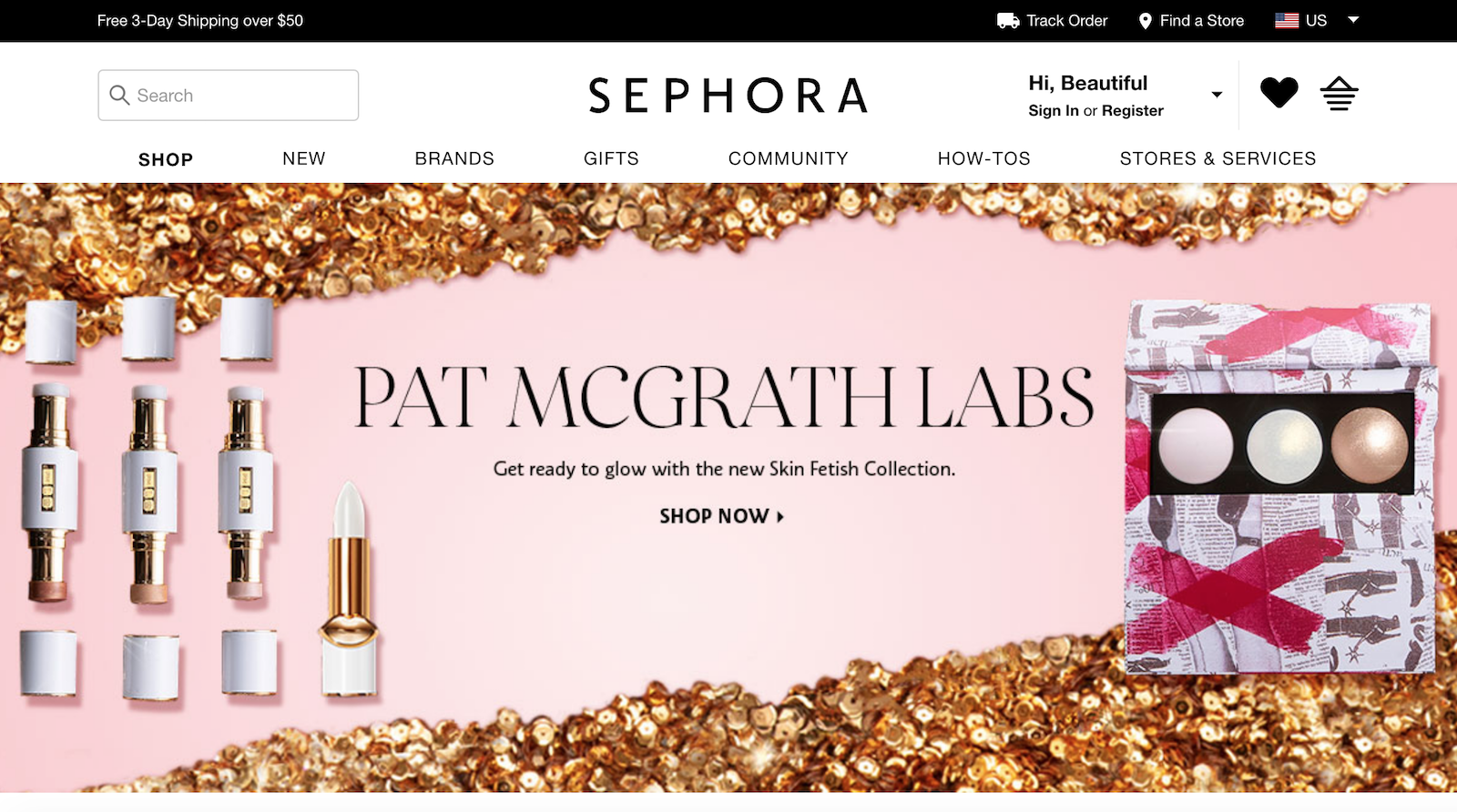 Sephora Best Ecommerce Website