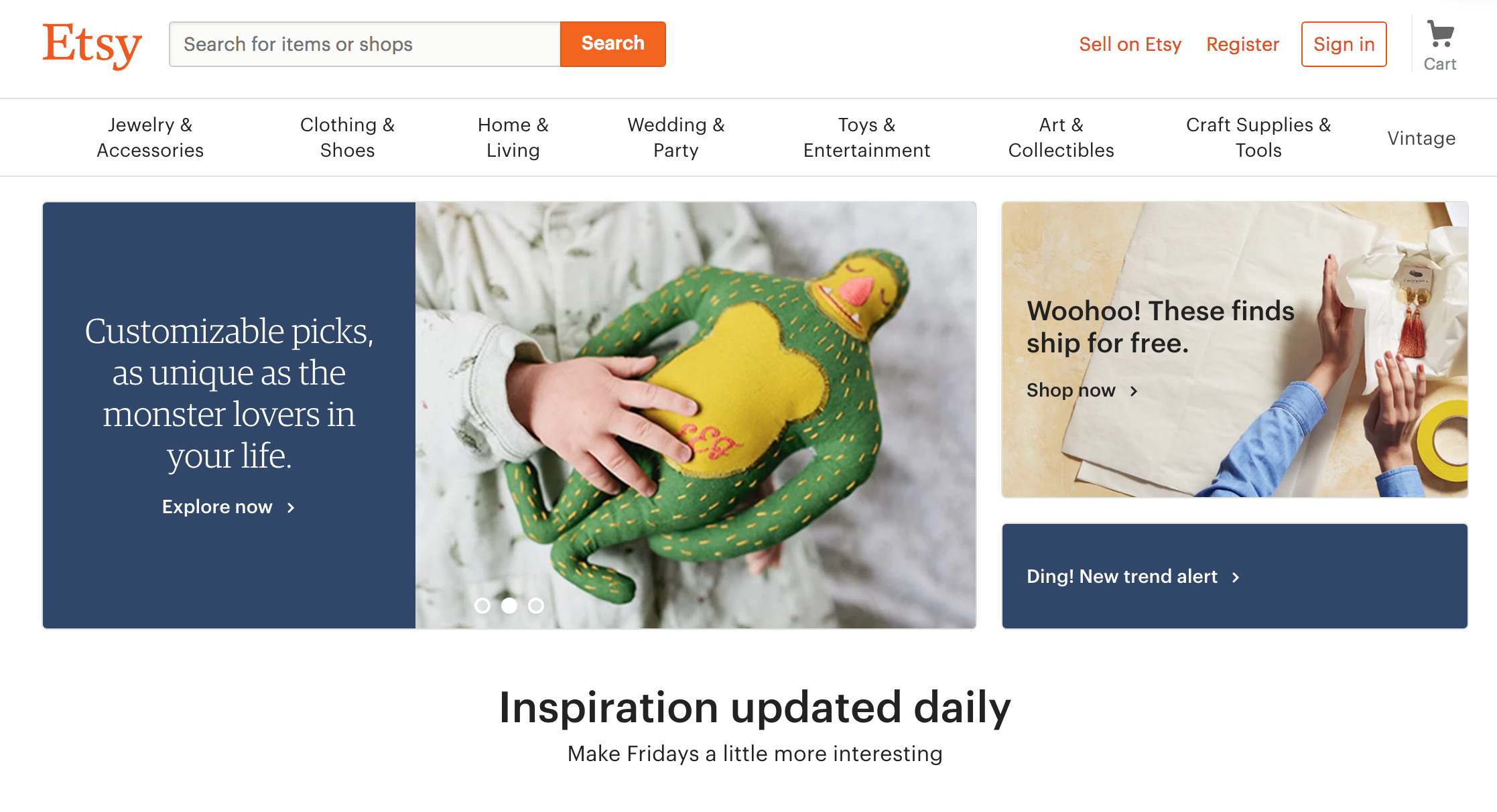 Etsy Best Ecommerce Website