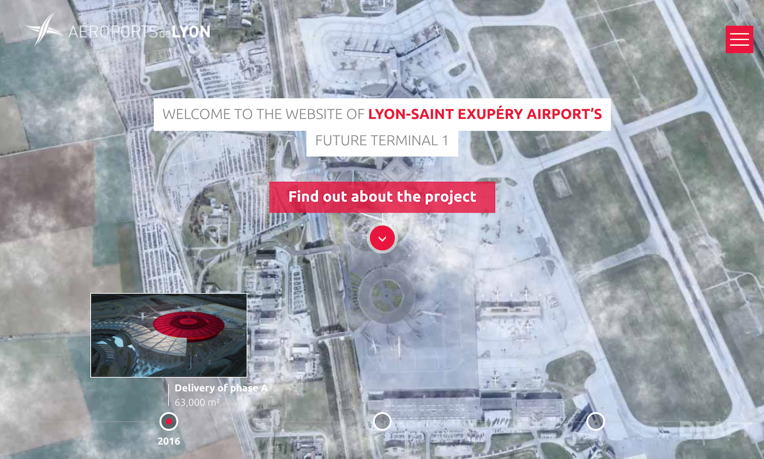 Lyon-Saint Exupery Airport Aerospace Website Design