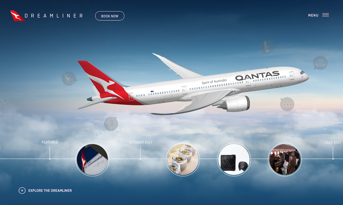 Quantas Best Aerospace Website Design