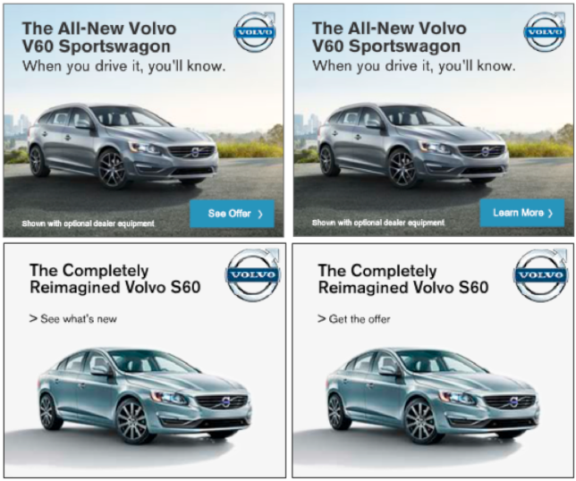 Volvo Website Banner Testing