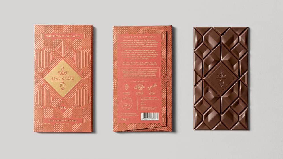 Beau Cacao Elegant Chocolate Package Design