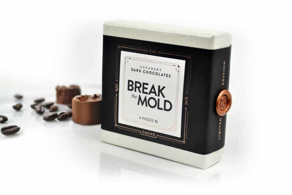Break The Mold Luxurious Chocolate Package Design