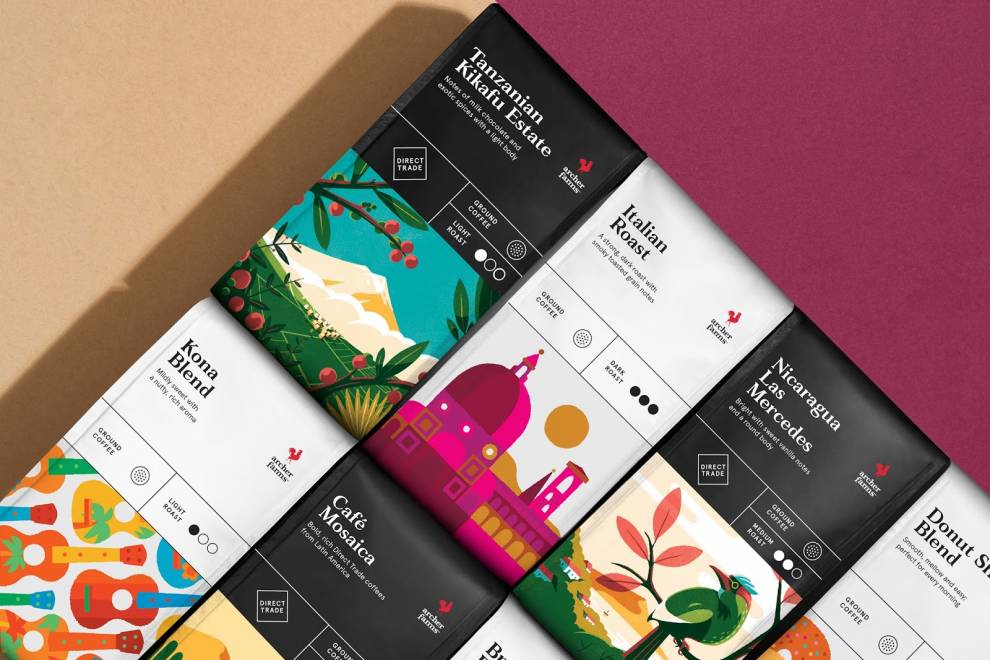 Archer Farms Coffee Designs packaging bags for coffee