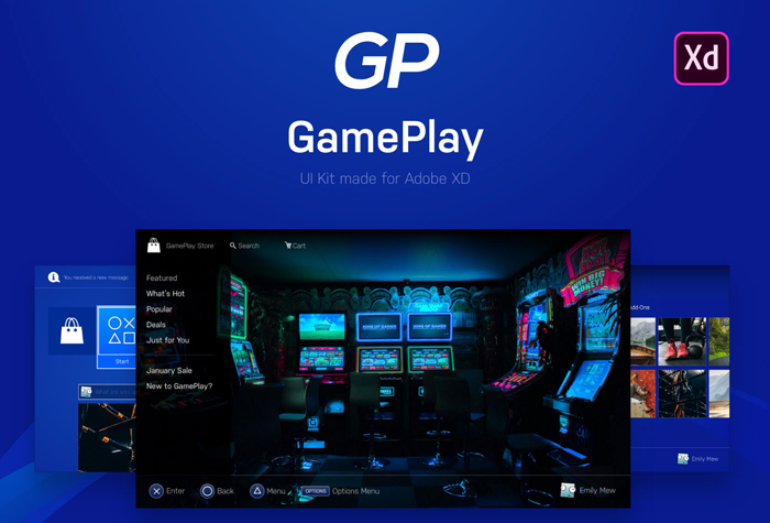 Adobe XD Update UI Kit Gameplay Design