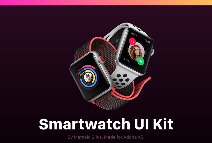 Adobe XD Update Apple Watch UI Kit Marcelo Silva