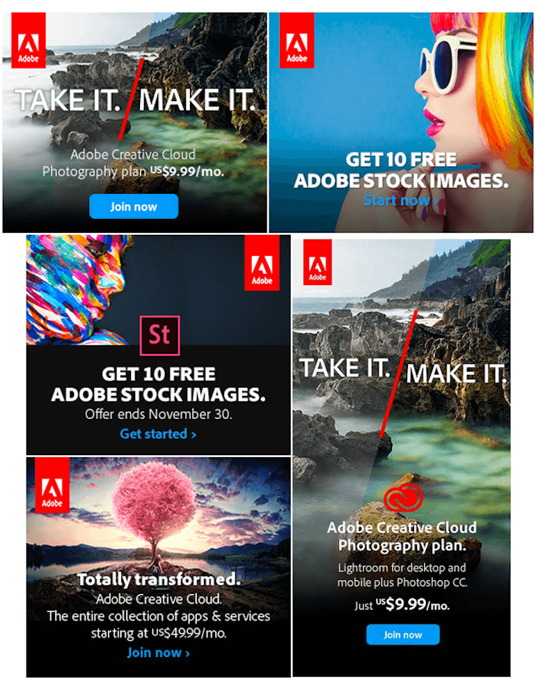 Adobe Website Banner
