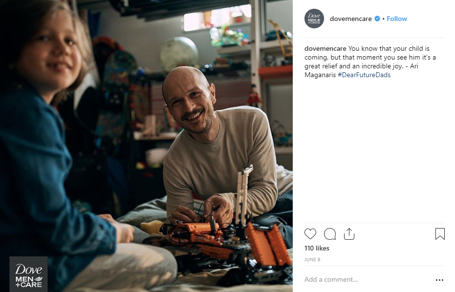 Dove Men's Care Instagram Hashtag